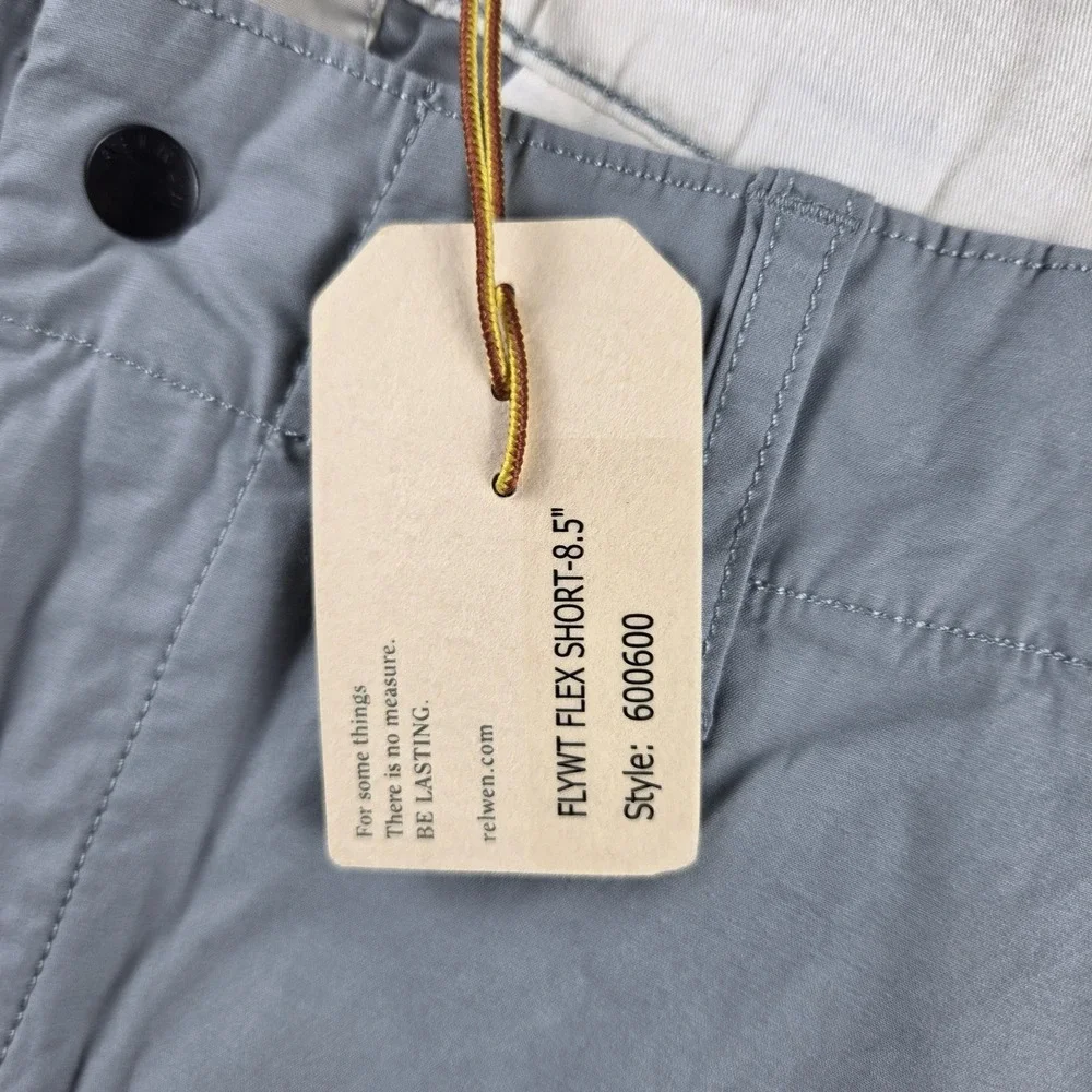 NWT Relwen Flyweight Flex Gray Shorts Size 34 8.5